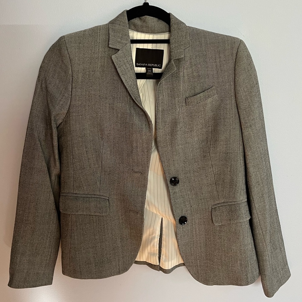 Banana Republic Gray Blazer